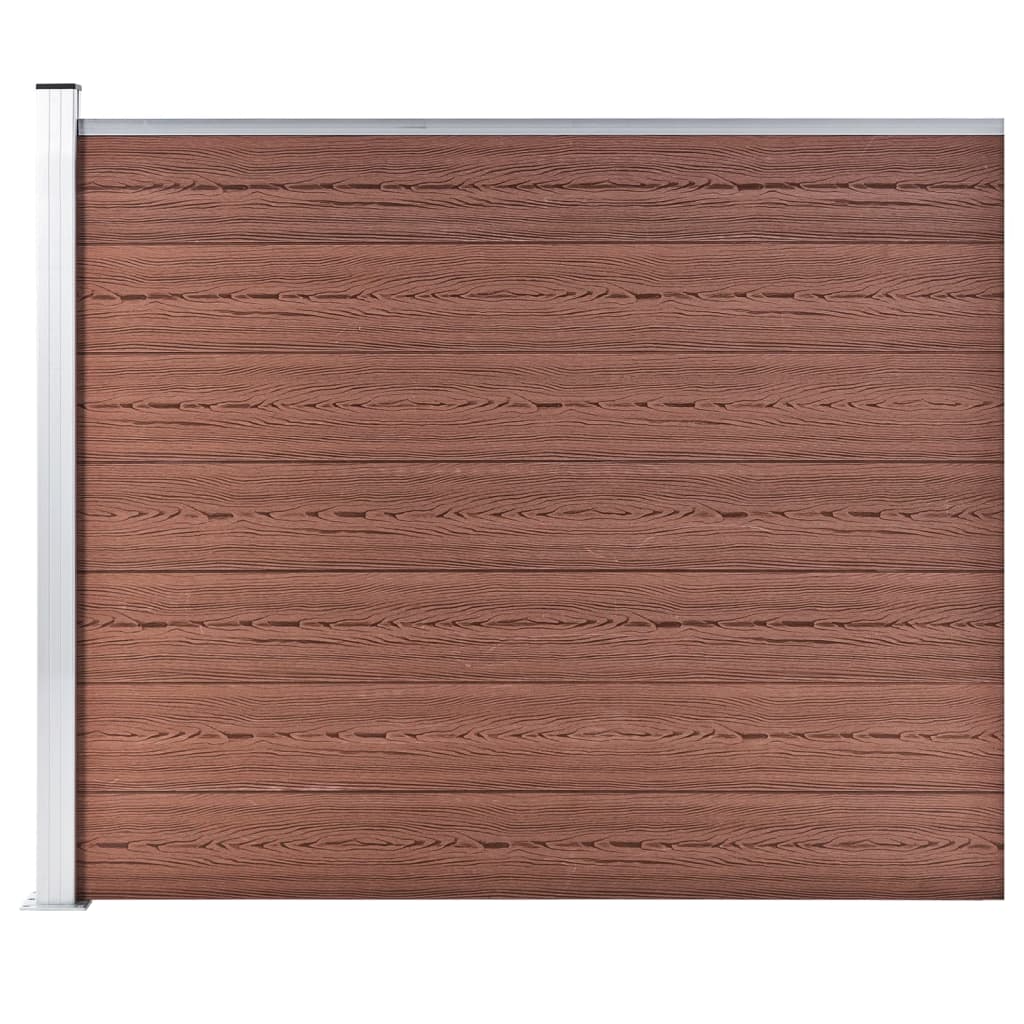 Vidaxl Fence Panel 175x146 CM HKC Brown