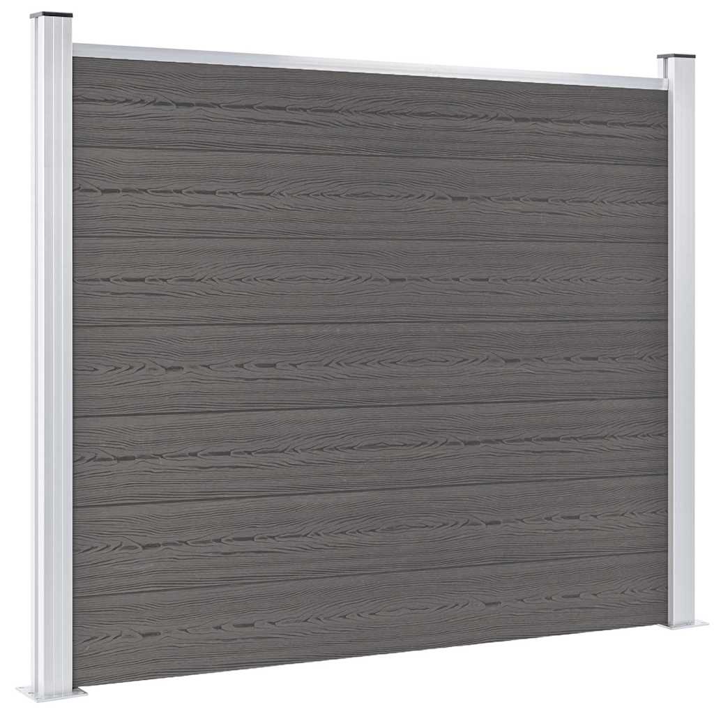 VIDAXL -Zauntafel 180x146 cm HKC Grau