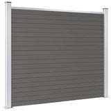 VIDAXL -Zauntafel 180x146 cm HKC Grau