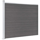 Vidaxl schuttingpaneel 175x146 cm hkc grijs