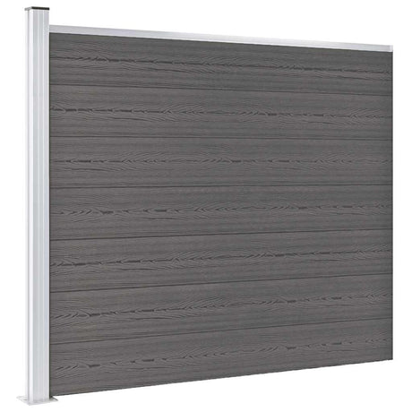 Vidaxl schuttingpaneel 175x146 cm hkc grijs