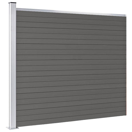 Vidaxl schuttingpaneel 175x146 cm hkc grijs