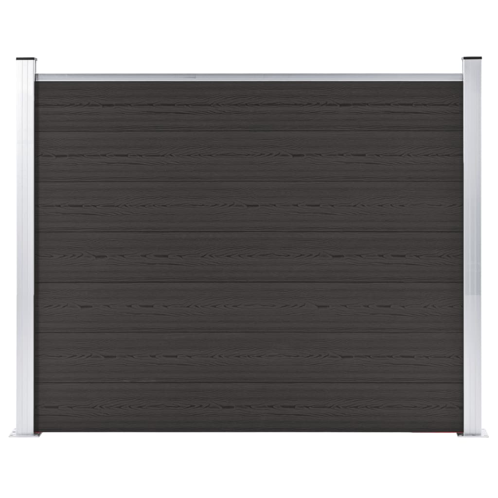 Vidaxl Fence Pannello 180x146 cm HKC nero