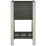 VIDAXL -Pflanzer mit Regal 50 x 50 x 90 cm HKC Grau angehoben