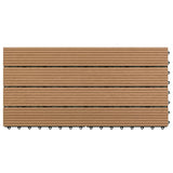 VIDAXL -Terrassenfliesen 6 PCs 60 x 30 cm 1,08 m² HKC Braun