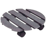 VIDAXL -Pflanzenwagen 2 Stcs Ø30x7,5 cm HKC Grau