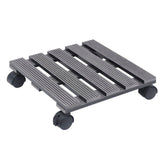 VIDAXL -Pflanzenwagen 2 PCs 30x30x7,5 cm HKC Grau