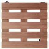 VIDAXL -Pflanzenwagen 2 PCs 30x30x7,5 cm HKC Braun