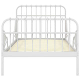 Vidaxl bedframe verlengbaar metaal wit 80x130 200 cm