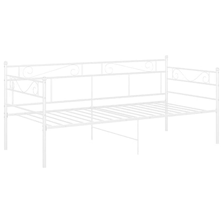 Vidaxl slaapbankframe metaal wit 90x200 cm
