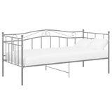 Vidaxl slaapbank metaal grijs 90x200 cm