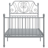 Vidaxl bedframe metaal grijs 90x200 cm