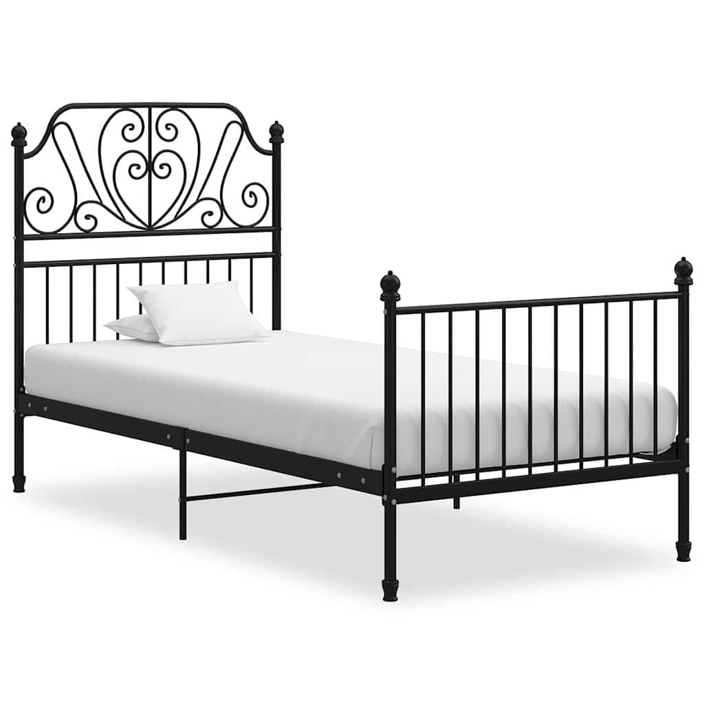 Vidaxl bedframe metaal zwart 100x200 cm