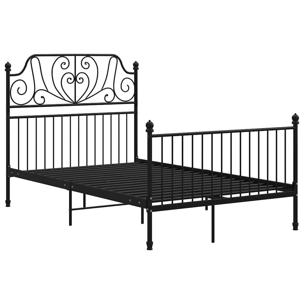 Vidaxl bedframe metaal zwart 120x200 cm