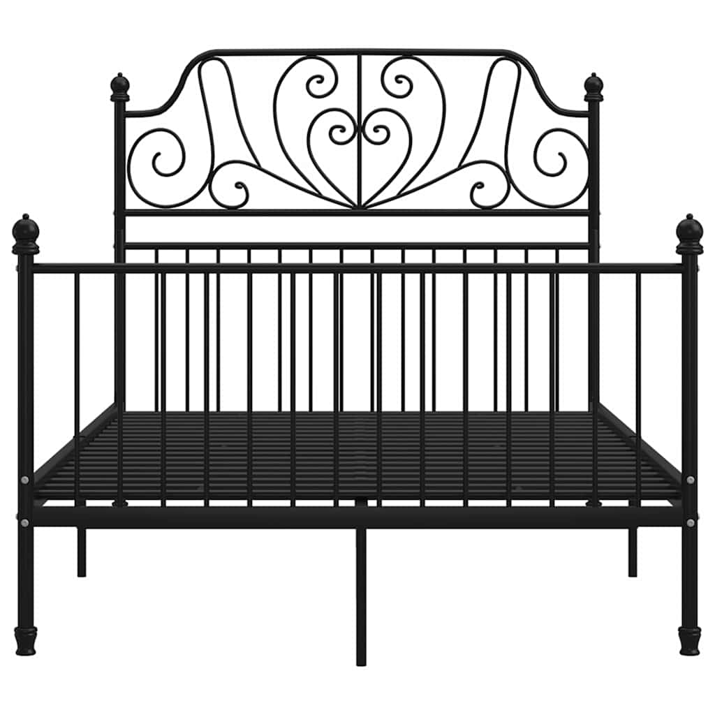 Vidaxl bedframe metaal zwart 120x200 cm