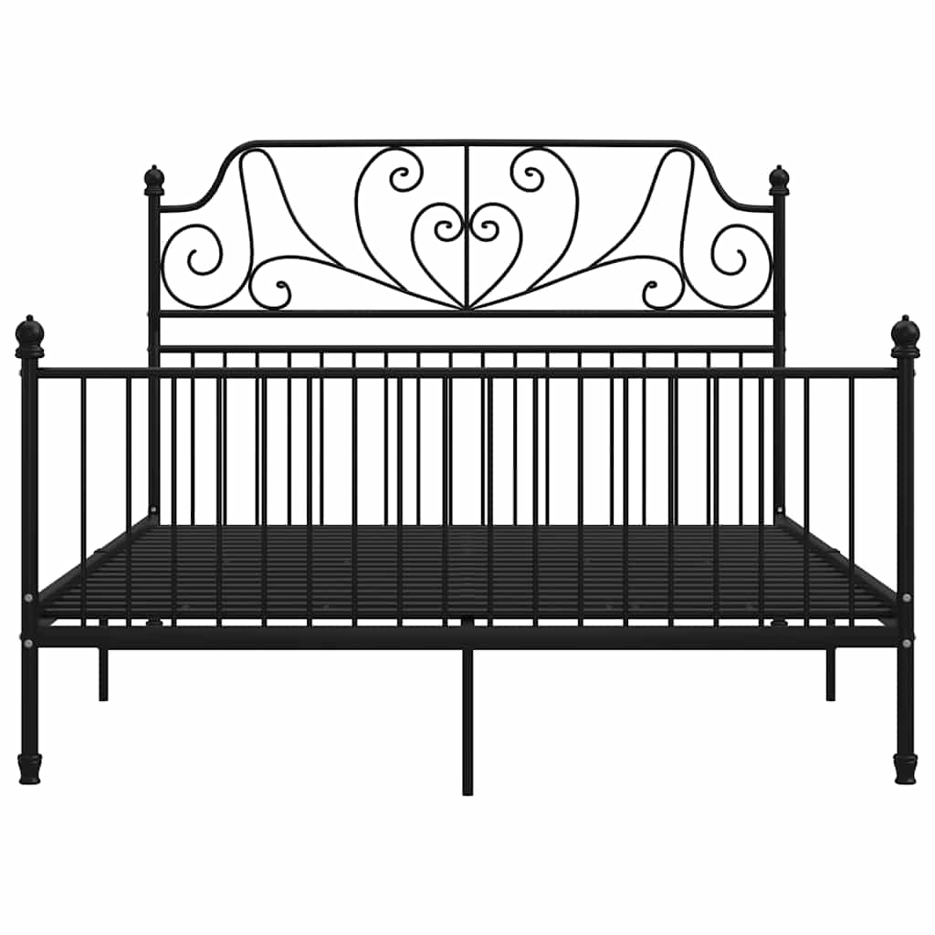 Vidaxl bedframe metaal zwart 160x200 cm