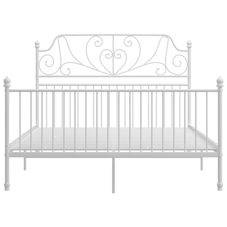 Vidaxl bedframe metaal wit 160x200 cm