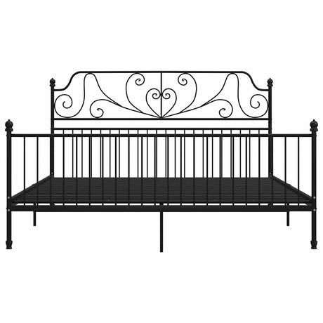 Vidaxl bedframe metaal zwart 180x200 cm