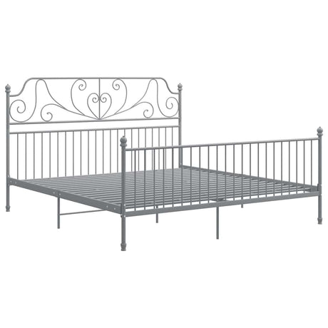 Vidaxl bedframe metaal grijs 180x200 cm