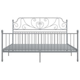 Vidaxl bedframe metaal grijs 180x200 cm