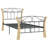 Vidaxl bedframe metaal zwart 90x200 cm