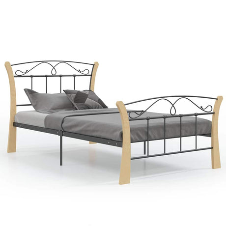 Vidaxl bedframe metaal zwart 100x200 cm