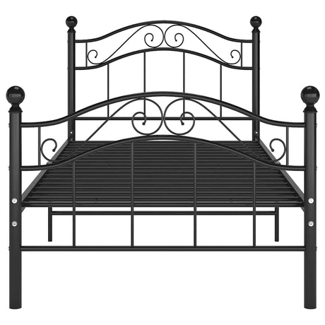 Vidaxl bedframe metaal zwart 90x200 cm