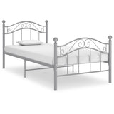Vidaxl bedframe metaal grijs 100x200 cm