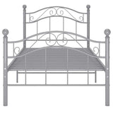 Vidaxl bedframe metaal grijs 100x200 cm