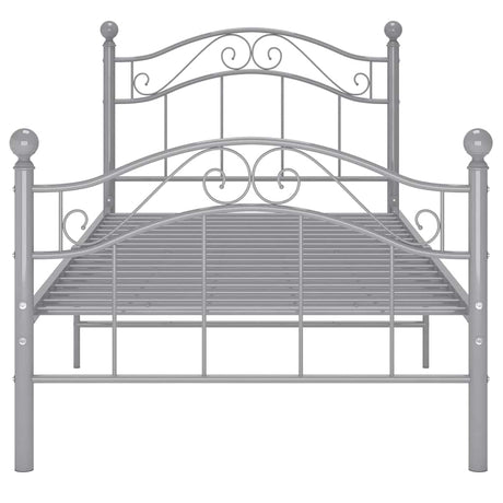 Vidaxl bedframe metaal grijs 100x200 cm