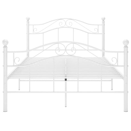 Vidaxl bedframe metaal wit 120x200 cm