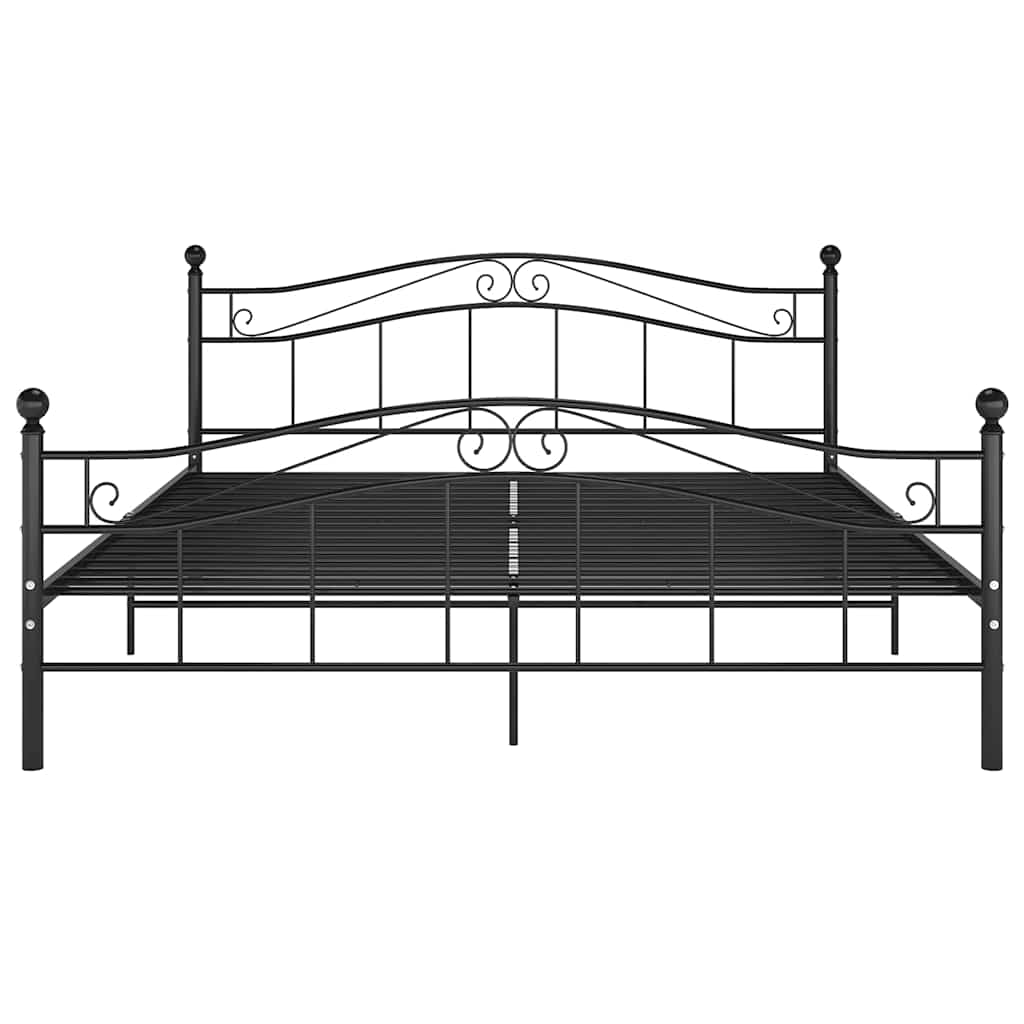 Vidaxl bedframe metaal zwart 140x200 cm
