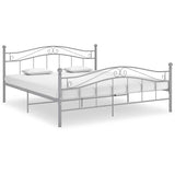 Vidaxl bedframe zonder matras metaal grijs 140x200 cm