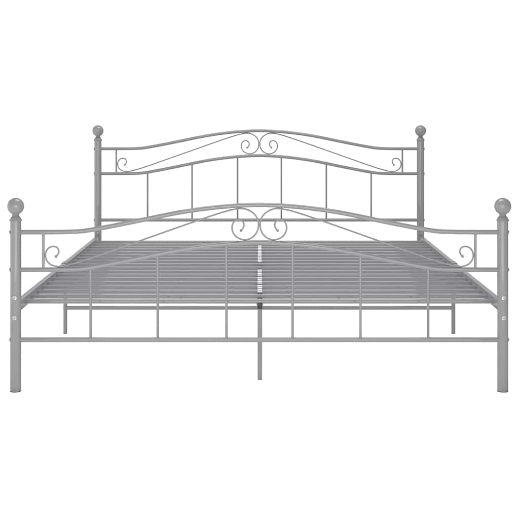 Vidaxl bedframe metaal grijs 180x200 cm