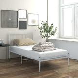 Vidaxl bedframe metaal wit 100x200 cm