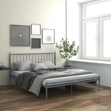 Vidaxl bedframe metaal grijs 180x200 cm