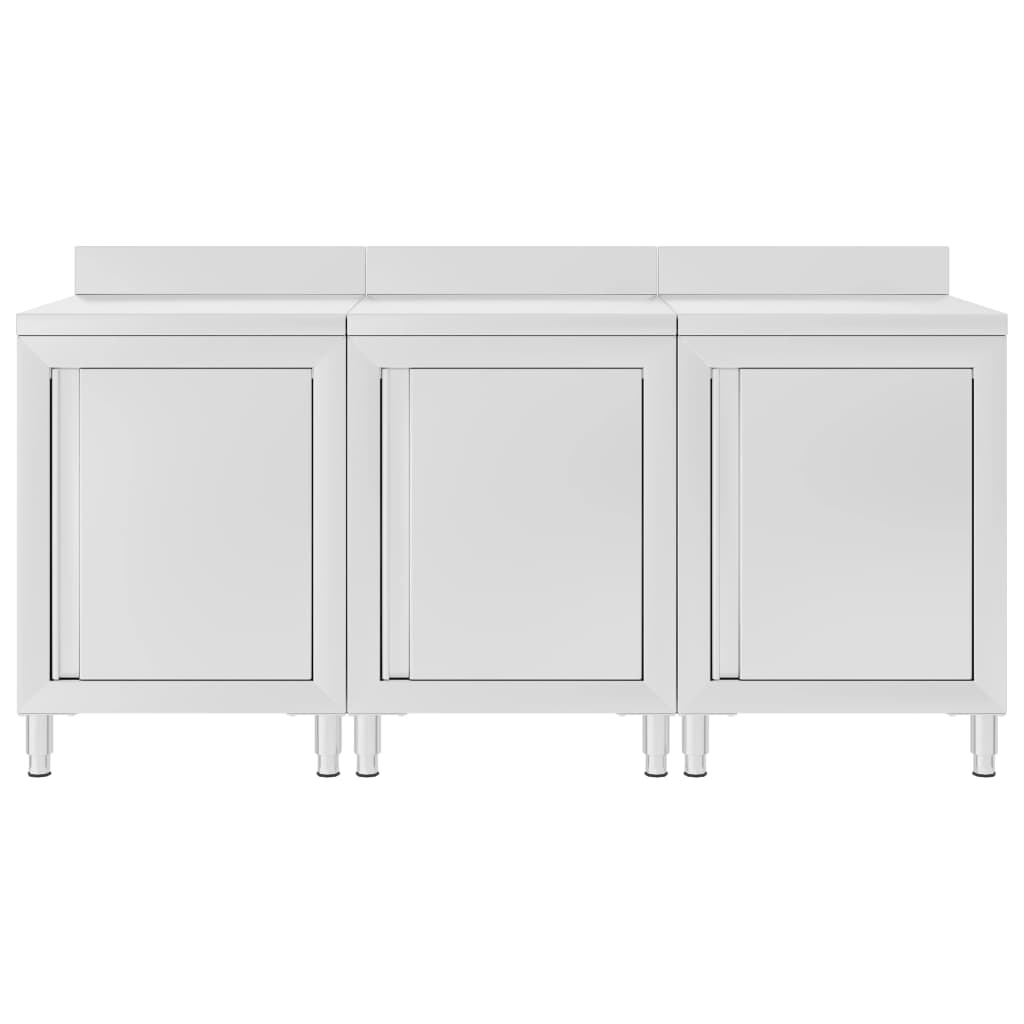 VidaXL Worktafel Cabinet Commercial 180x60x96 cm Stainless steel