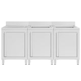 Vidaxl Washbasin Cabinet kommerziell 180x6096 cm Edelstol