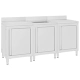 Vidaxl Washbasin Cabinet kommerziell 180x6096 cm Edelstol