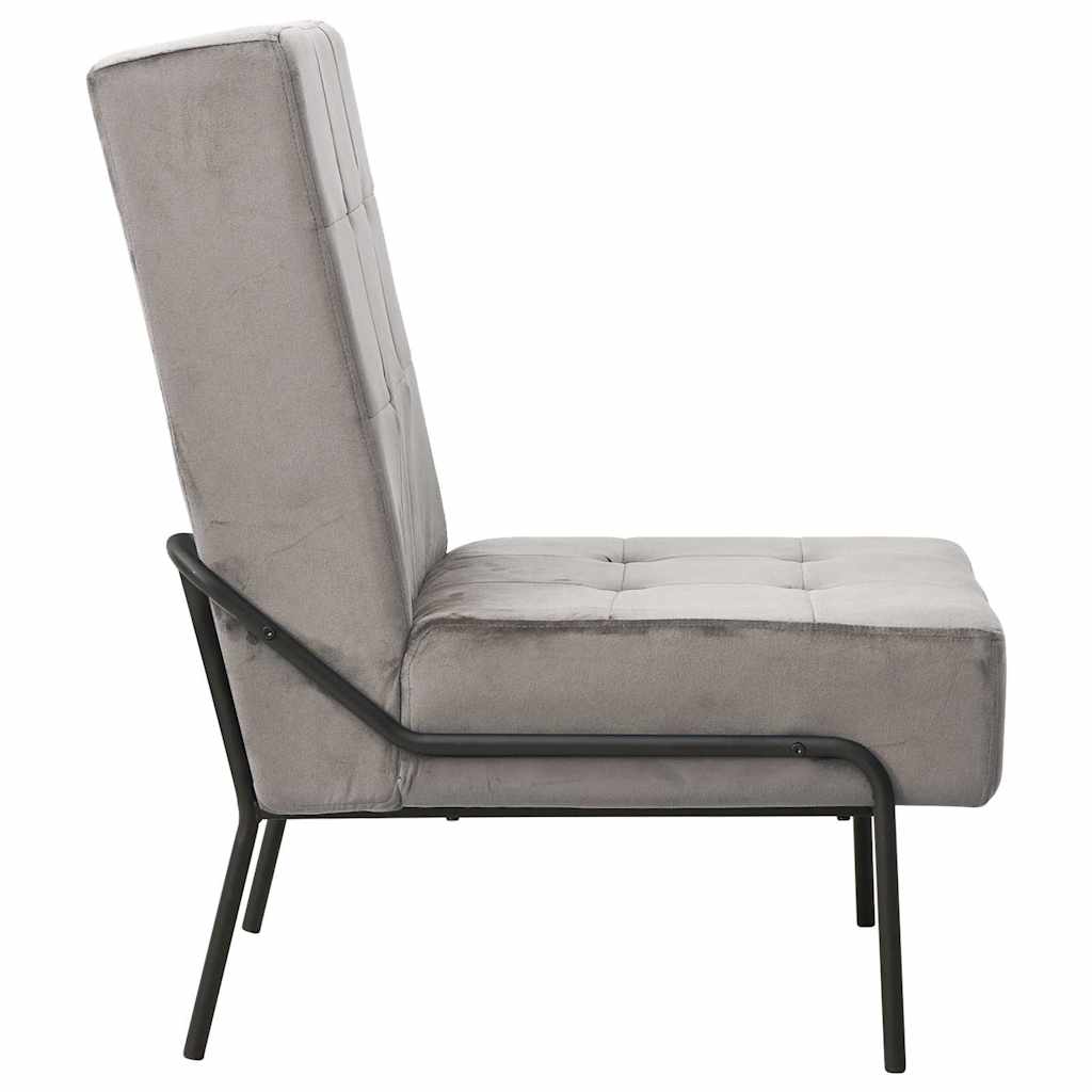 Vidaxl relaxstoel 65x79x87 cm fluweel lichtgrijs