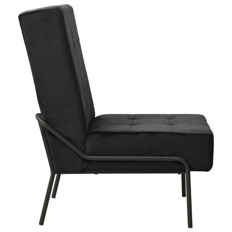 Vidaxl relaxstoel 65x79x87 cm fluweel zwart