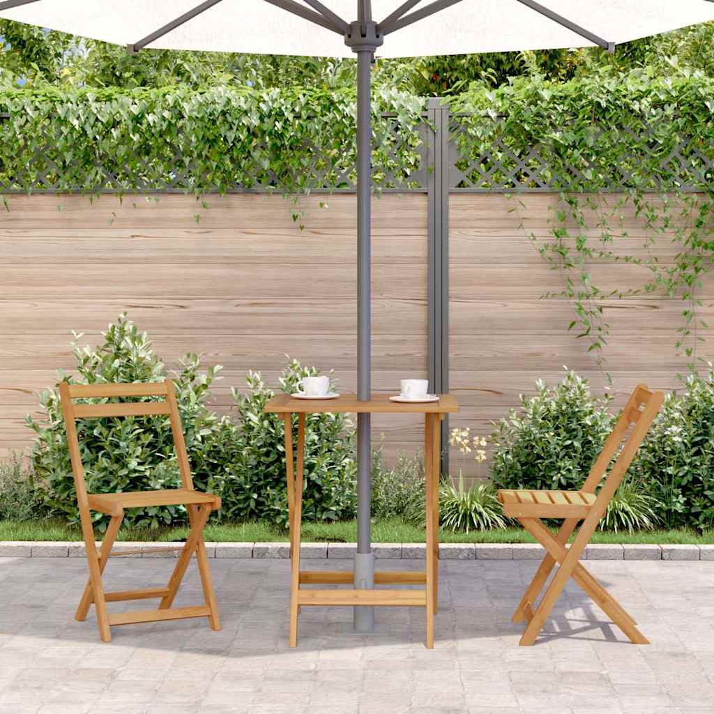 Vidaxl tuintafel inklapbaar 60x60x75 cm massief acaciahout