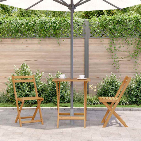 Vidaxl tuintafel inklapbaar 60x60x75 cm massief acaciahout