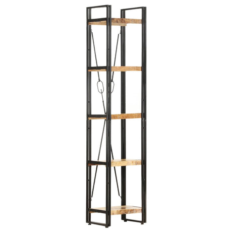Vidaxl boekenkast met 5 schappen 40x30x180 cm massief mangohout