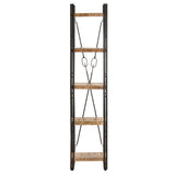 Vidaxl boekenkast met 5 schappen 40x30x180 cm massief mangohout