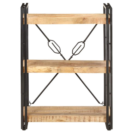 Vidaxl boekenkast met 3 schappen 60x30x80 cm massief mangohout