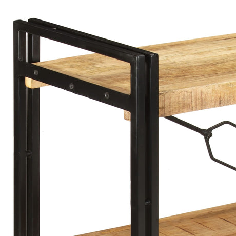 Vidaxl boekenkast met 3 schappen 140x30x80 cm massief mangohout
