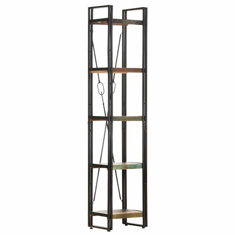 Vidaxl boekenkast met 5 schappen 40x30x180 cm massief gerecycled hout
