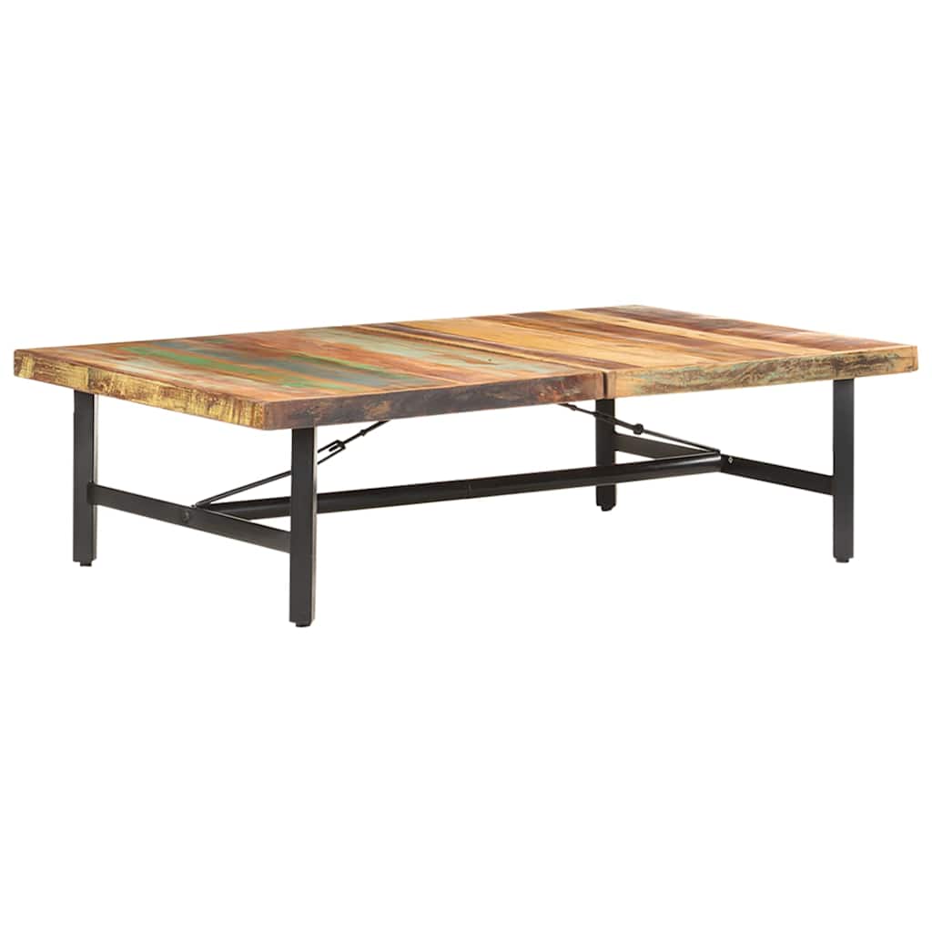 Vidaxl salontafel 142x90x42 cm massief gerecycled hout
