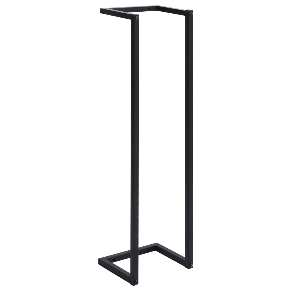 Vidaxl Rack de toalla 25x20x95 cm de hierro negro